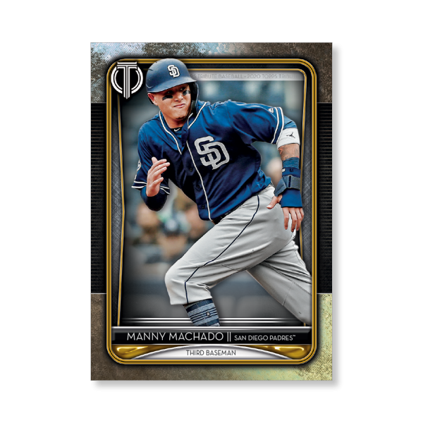 Manny Machado 2020 Topps Tribute Poster Gold Ed. # to 1- artbble-pos-20ttri-1027-gold-s