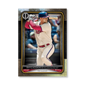 Rhys Hoskins 2020 Topps Tribute Poster Gold Ed. # to 1- artbble-pos-20ttri-1031-gold-s