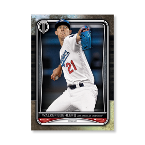 Walker Buehler 2020 Topps Tribute Poster # to 99- artbble-pos-20ttri-1034-s