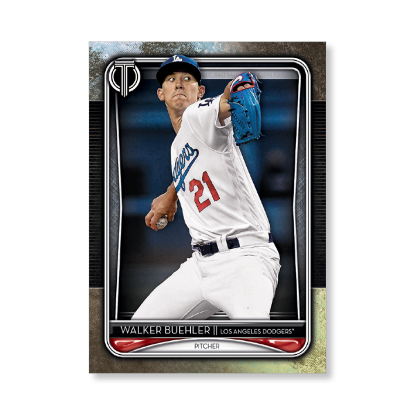 Walker Buehler 2020 Topps Tribute Poster # to 99- artbble-pos-20ttri-1034-s