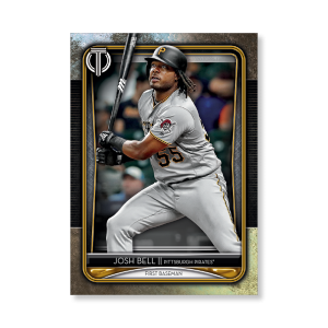 Josh Bell 2020 Topps Tribute Poster Gold Ed. # to 1- artbble-pos-20ttri-1038-gold-s
