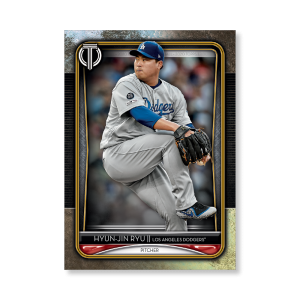 Hyun-Jin Ryu 2020 Topps Tribute Poster Gold Ed. # to 1- artbble-pos-20ttri-1039-gold-s