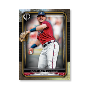 Austin Riley 2020 Topps Tribute Poster Gold Ed. # to 1- artbble-pos-20ttri-1053-gold-s