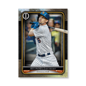 Jeff McNeil 2020 Topps Tribute Poster Gold Ed. # to 1- artbble-pos-20ttri-1055-gold-s