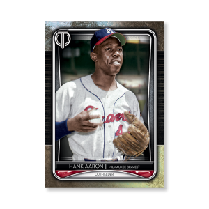 Hank Aaron 2020 Topps Tribute Poster # to 99- artbble-pos-20ttri-1062-s