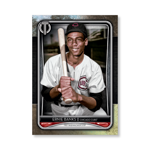 Ernie Banks 2020 Topps Tribute Poster # to 99- artbble-pos-20ttri-1064-s