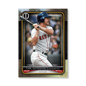 Carl Yastrzemski 2020 Topps Tribute Poster Gold Ed. # to 1- artbble-pos-20ttri-1073-gold-s