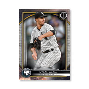 Dylan Cease 2020 Topps Tribute Poster Gold Ed. # to 1- artbble-pos-20ttri-1105-gold-s