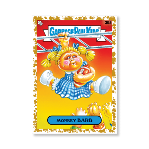 MONKEY BARB 2020 GPK Series 1 Base Poster Gold Ed. # to 1- artgpk-pos-20gpk1-1027-gold-s