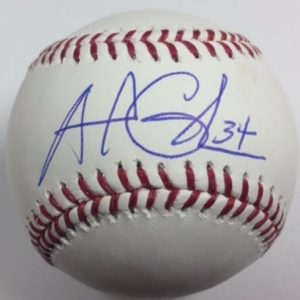 Andrew Cashner Autographed ROMLB Baseball- mlbpaa-bbacash