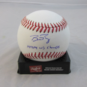 Buster Posey Autographed 10 12 14 WS Champs Baseball- mlbpaa-bbbpose101214wsc