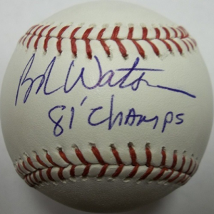 Bob Watson Autographed Baseball- mlbpaa-bbcbobwat81