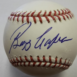 Buzz Capra Autographed Baseball- mlbpaa-bbcbzca10