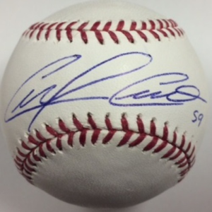 Carlos Carrasco Autographed Baseball- mlbpaa-bbccarloscarrasco