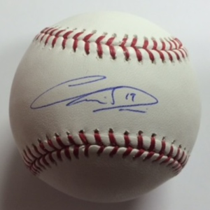 Chris Davis Autographed Baseball- mlbpaa-bbcchrisdavis