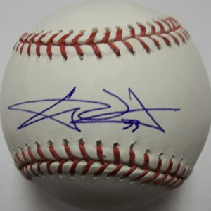 CJ Wilson Autographed Baseball- mlbpaa-bbccjwilson