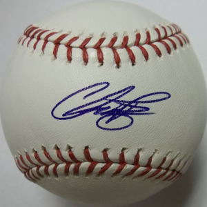 Chris Perez Autographed Baseball- mlbpaa-bbccperez