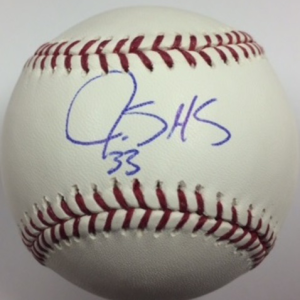 James Shields Autographed Baseball- mlbpaa-bbcjamesshields