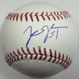 Jason Vargas Autographed Baseball- mlbpaa-bbcjasonvargas