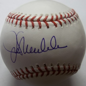 Jon Maddon Autographed Baseball- mlbpaa-bbcjoemaddon