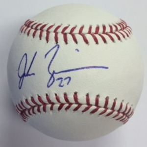 Jordan Zimmerman Autographed Baseball- mlbpaa-bbcjordanzimmerman