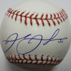 Josh Johnson Autographed Baseball- mlbpaa-bbcjoshjohnson