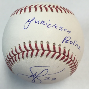Jurickson Profar Autographed Baseball- mlbpaa-bbcjuricksonprofar