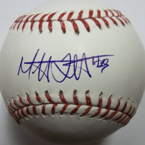 Mat Latos Autographed Baseball- mlbpaa-bbcmatlatos