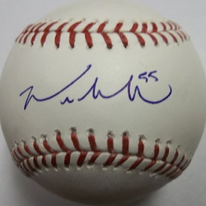 Michael Saunders Autographed Baseball- mlbpaa-bbcmichaelsaunders