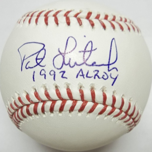 Pat Listach Autographed Baseball- mlbpaa-bbcplistach92alroy