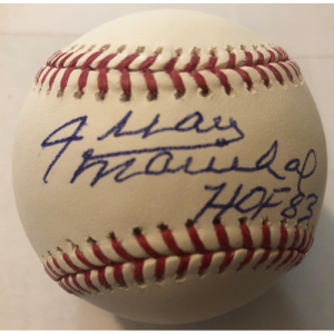 Juan Marichal Autographed HOF 83 Official Major League Baseball- mlbpaa-bbjmarichalhof