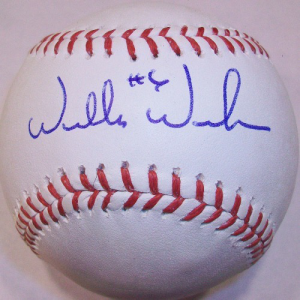 Willie Wilson Autographed Baseball- mlbpaa-bbwwilson