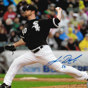 John Danks Autographed 8x10- mlbpaa-p810cjdanks