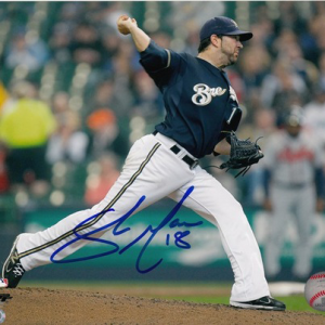Shaun Marcum Autographed 8x10- mlbpaa-p810smarcum