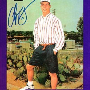 Chipper Jones Autographed 1992 Bowman 8 x 10 Jumbo Card - Purple # to 10- t0006502000092y