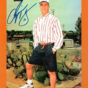 Chipper Jones Autographed 1992 Bowman 8 x 10 Jumbo Card - Orange # to 25- t0006504000092y