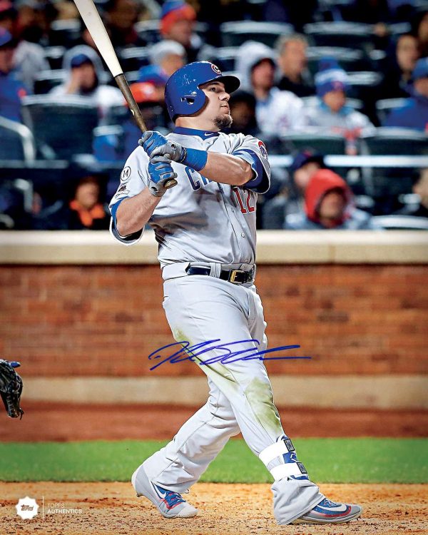Kyle Schwarber Autographed Photo - 2016 8x10 'Swinging'- t0009401000016n