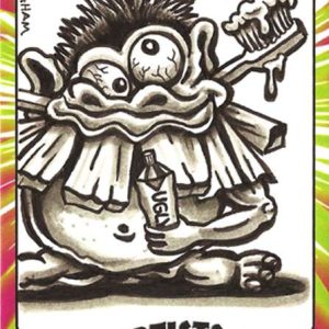 Dustin Graham Topps Ugly Stickers Custom 1/1 Sketch Card #3- aoddgw1-813
