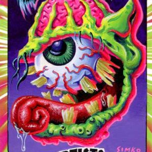 Joe Simko Topps Ugly Stickers Custom 1/1 Pre-Production Sketch Card #4- aodjspp1-813