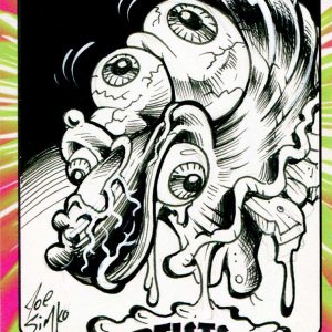 Joe Simko Topps Ugly Stickers Custom 1/1 Sketch Card #2- aodjsw3-813