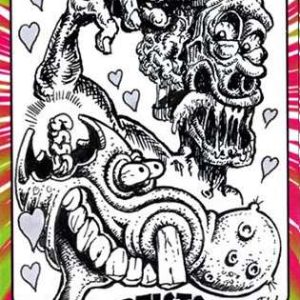MATTHEW KIRSCHT FRED WHEATON TOPPS UGLY STICKERS CUSTOM 1/1 COMBO SKETCH CARD #5- aodmkfwcm3-813