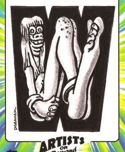Dustin Graham Topps Nutty Initials Custom 1/1 Artist B & W Sketch Card #1- aodnidgbw1-913