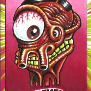 Dustin Graham Topps Ugly Stickers Custom 1/1 Pre-Production Sketch Card #1- aodppdg1-813