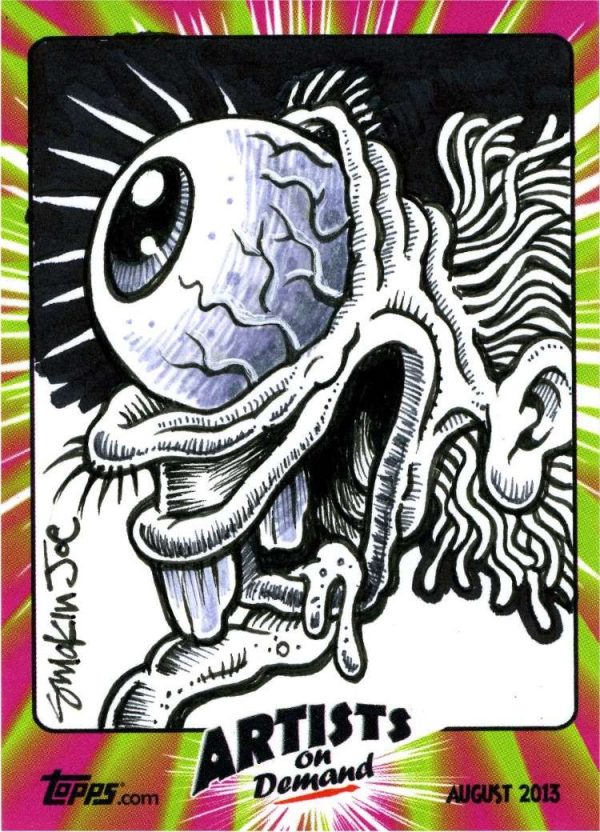 Smokin' Joe McWilliams Topps Ugly Stickers Custom 1/1 Sketch Card #1- aodsjw1-813