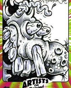 Smokin' Joe McWilliams Topps Ugly Stickers Custom 1/1 Sketch Card #3- aodsjw4-813