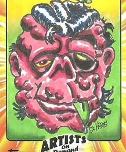 Chad Scheres Topps Ugly Stickers Custom 1/1 Artist Color Sketch Card- aodus3csc1-1013