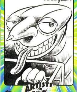 Brent Engstrom Topps Weird Wheels Custom 1/1 Artist B/W Sketch Card- aodwwbebw3-913