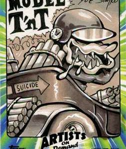Joe Simko Topps Weird Wheels Custom 1/1 Artist B & W Sketch Card #1- aodwwjsbw1-913