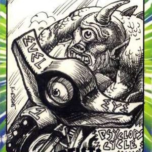 Matthew Kirscht Topps Weird Wheels Custom 1/1 Artist B & W Sketch Card #1- aodwwmkbw1-913