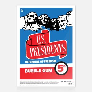 1956 U.S. Presidents 80th Anniversary Poster- art-poscckb-18t80a-002